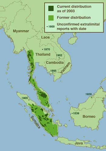 Área Geográfica del Tapir Malayo